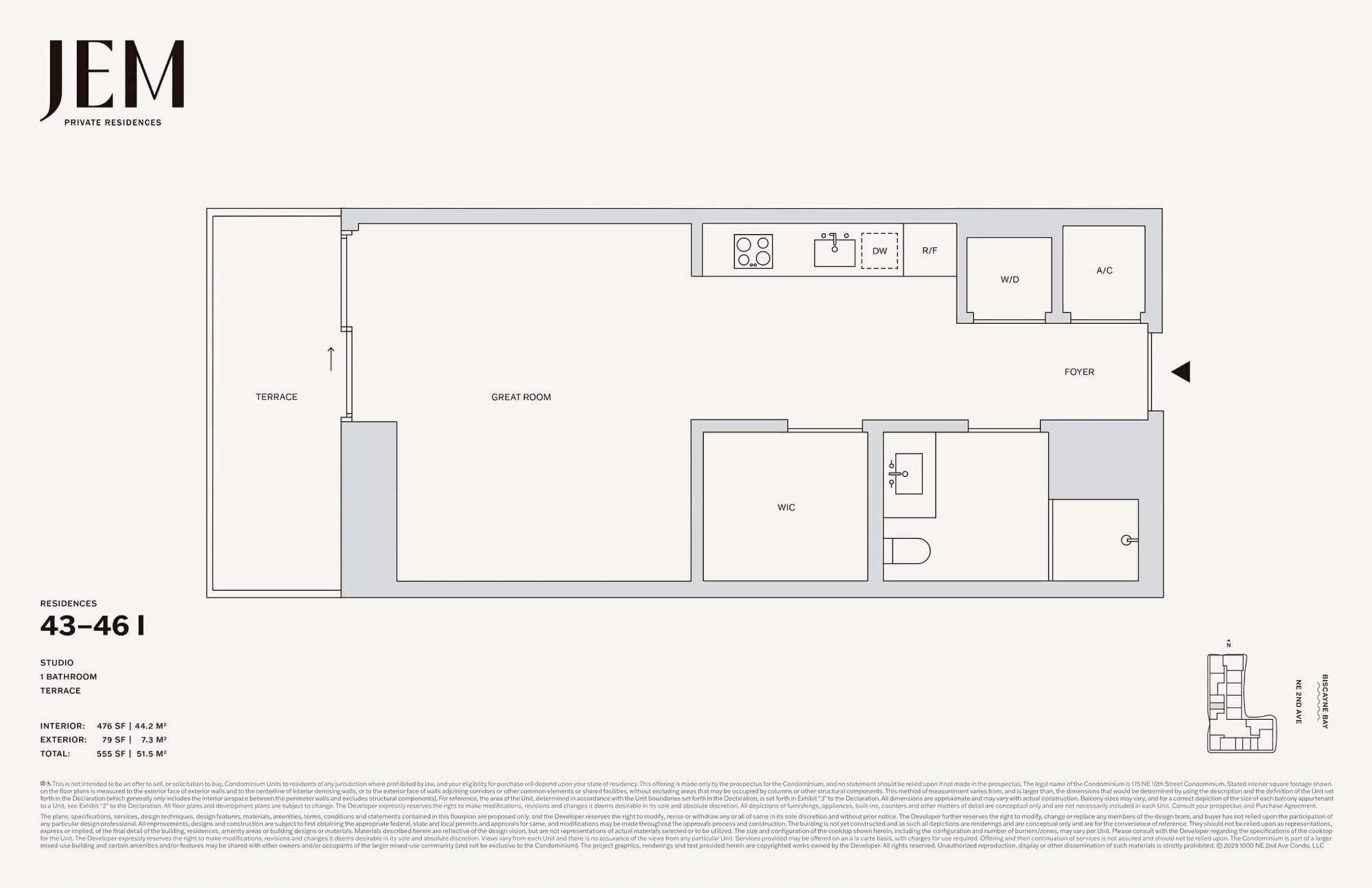 Floor Plan Jem Floors 43 46 Residence I scaled